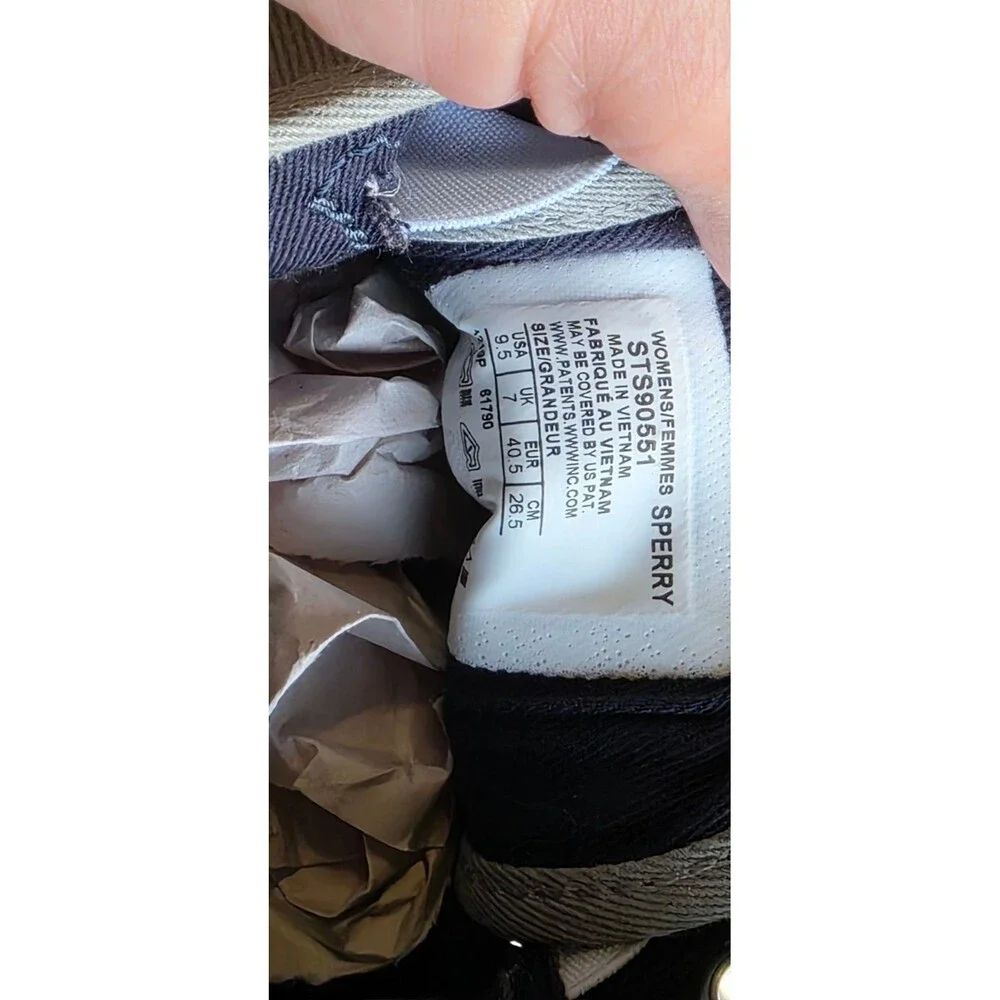 Sperry Top Sider Men's Gray Canvas Boat Deck Shoes Size 9.5 M